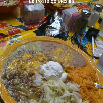 La Posta de Mesilla - Green chili "popular dish". Eveything about this was good. Extra for meat additions. - Mexican Near Me - Mesilla, New Mexico