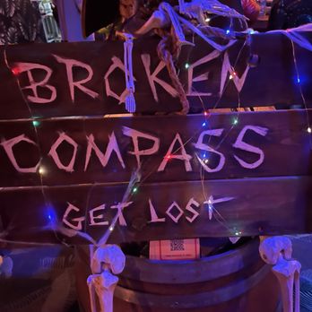 Broken Compass Tiki - Sign - New American Near Me - Burbank, California Broken Compass Tiki - Sign - New American Near Me - Burbank, California