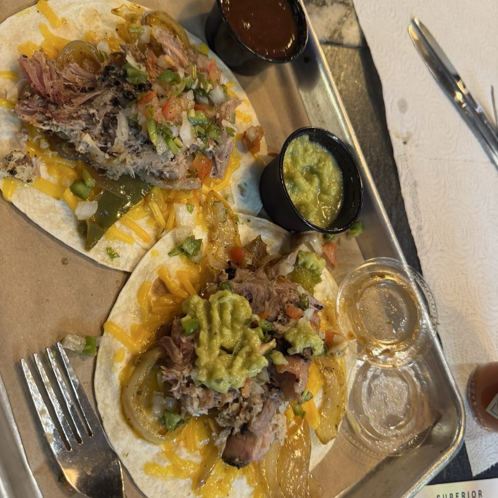 OAK'D BBQ - Pork tacos - Barbeque Near Me - Addison, Texas