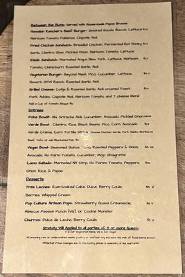 Menu photo 1 Off The Wall Craft Beer & Wine Honolulu, HI Menu photo 1 Off The Wall Craft Beer & Wine Honolulu, HI