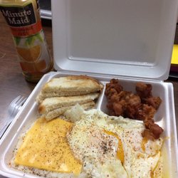T & B Food Store - Breakfast plate under $5.