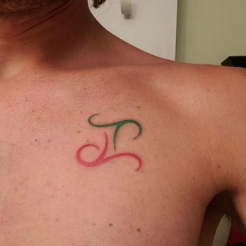 Maui Tattoo Company - Gemini sign with Italian flag colors (I'm the white lol) - Tattoo Near Me - Kihei, Hawaii Maui Tattoo Company - Gemini sign with Italian flag colors (I'm the white lol) - Tattoo Near Me - Kihei, Hawaii