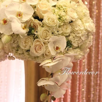 Flower Decor - He painted the vases himself! - Florists Near Me - San Jose, California