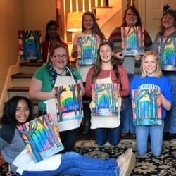 Heather Donis Designs Mobile Paint Parties - Abby's 14th birthday party!