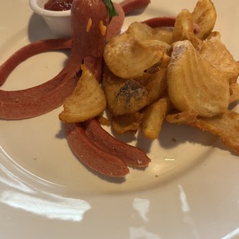 Wild Thaiger - Kid's octopus hot dog with fries - Thai Near Me - Phoenix, Arizona Wild Thaiger - Kid's octopus hot dog with fries - Thai Near Me - Phoenix, Arizona