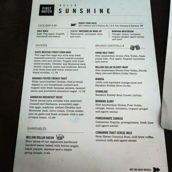 First Watch - Breakfast & Brunch Near Me - Prosper, Texas