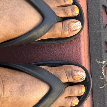 Jennifer Long Nails One - Halloween Pedicure - Nail Salons Near Me - Inglewood, California Jennifer Long Nails One - Halloween Pedicure - Nail Salons Near Me - Inglewood, California
