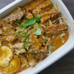 Chicken With Rice - Laksa Chicken Noodle