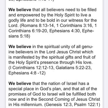 Calvary Chapel - Statement of Faith - Churches Near Me - Chino, California