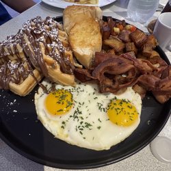 Icons Espresso Bar - Gran Breakfast with Waffles and Nutella