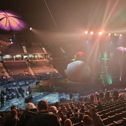 Cirque du Soleil - Stage setup for the show.