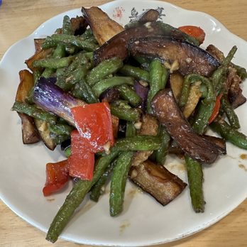 Yumen Yan - Stir fried eggplant and string beans - Szechuan Near Me - Rowland Heights, California Yumen Yan - Stir fried eggplant and string beans - Szechuan Near Me - Rowland Heights, California
