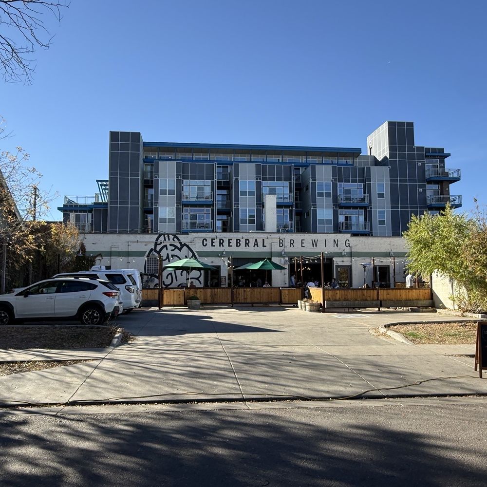 Cerebral Brewing - Parking and storefront - Breweries Near Me - Denver, Colorado