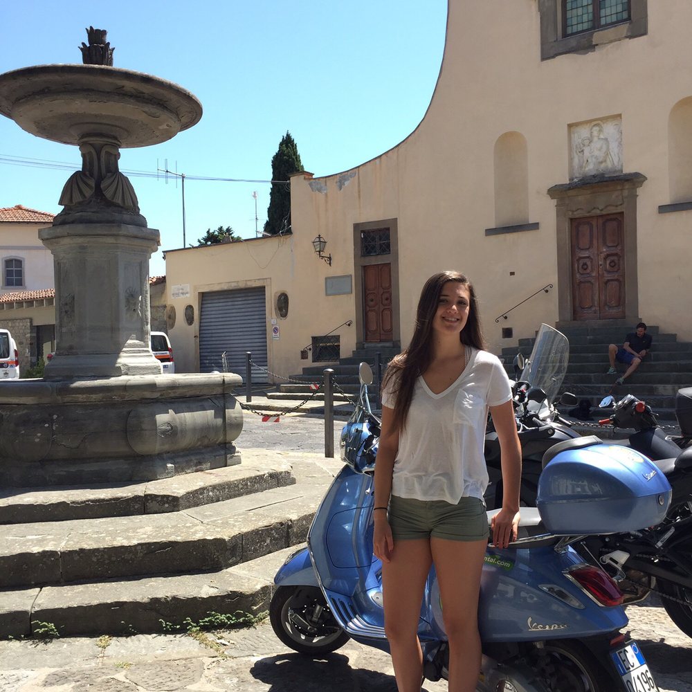 MelaVespo - At a small hilltop village - Scooter Tours Near Me - Florence, FI MelaVespo - At a small hilltop village - Scooter Tours Near Me - Florence, FI