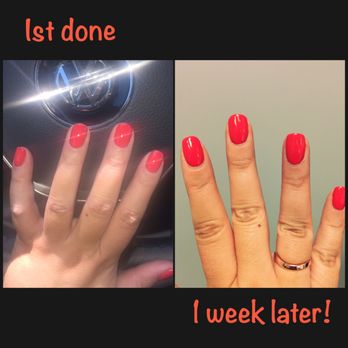 Moon Nails - Nails done by Ann. Color looks great after a week! - Nail Salons Near Me - Encinitas, California