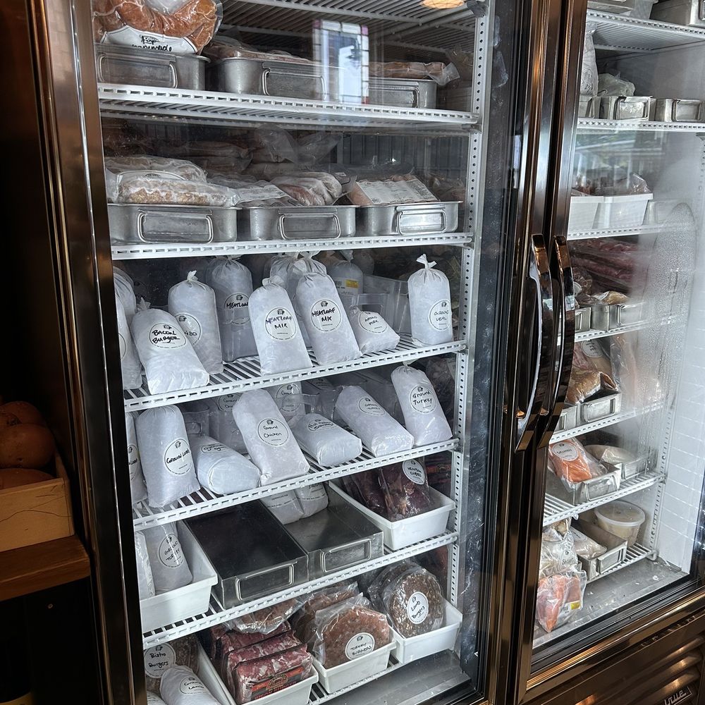 The Whole Ox - a refrigerated display case full of food - Butcher Near Me - Marshall, Virginia The Whole Ox - a refrigerated display case full of food - Butcher Near Me - Marshall, Virginia