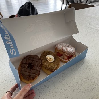 Sublime Doughnuts - Left: Nutella, s'mores, strawberry and cream - Donuts Near Me - Atlanta, Georgia Sublime Doughnuts - Left: Nutella, s'mores, strawberry and cream - Donuts Near Me - Atlanta, Georgia