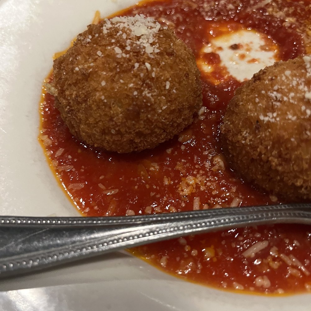 Nestico's - Risotto balls in sauce - Italian Near Me - North Syracuse, New York Nestico's - Risotto balls in sauce - Italian Near Me - North Syracuse, New York