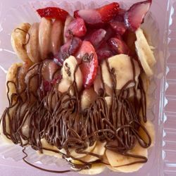 Mini Pancakes Los Plebes - 30pcs strawberry & banana