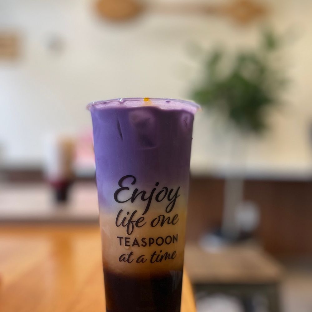 Teaspoon - a purple cup with a quote on it - Desserts Near Me - San Francisco, California Teaspoon - a purple cup with a quote on it - Desserts Near Me - San Francisco, California