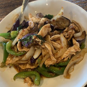 Malakor Thai Restaurant - Eggplant with chicken - Thai Near Me - Renton, Washington Malakor Thai Restaurant - Eggplant with chicken - Thai Near Me - Renton, Washington