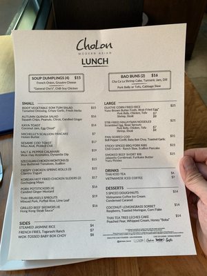 Menu photo 3 ChoLon Modern Asian - Downtown Denver, CO Menu photo 3 ChoLon Modern Asian - Downtown Denver, CO