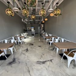 The Halal Fix - Inside of restaurant, seating options