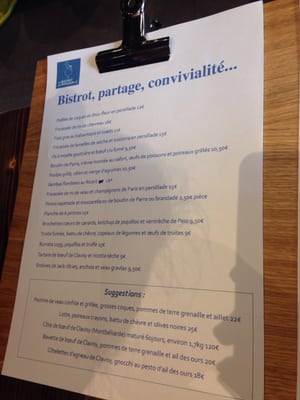Menu photo 2 Bistrot du Potager #2 Lyon, 69