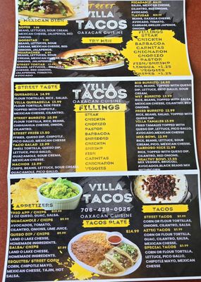 Menu photo 6 Villa Tacos Oaxaca Dawsonville, GA
