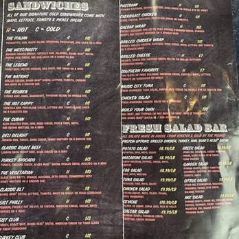 51st Deli - Menu - signature sandwiches and salad bar - Delis Near Me - Nashville, Tennessee
