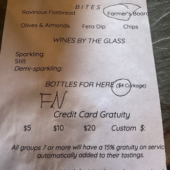 Ravines Wine Cellars - Corkage fee on their own bottles? Our wine didn't even have a cork? - Wine Tasting Room Near Me - Geneva, New York