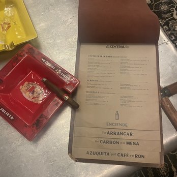 La Central by Mario Pagán - Very cool menus. They're leather. - New American Near Me - San Juan, Puerto Rico