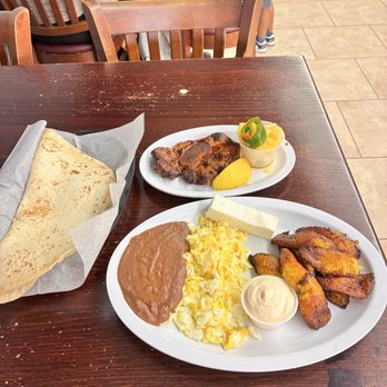 La Cocinita - Breakfast Combo w Pork Chop & Flour Tortilla - Latin American Near Me - Kenner, Louisiana La Cocinita - Breakfast Combo w Pork Chop & Flour Tortilla - Latin American Near Me - Kenner, Louisiana