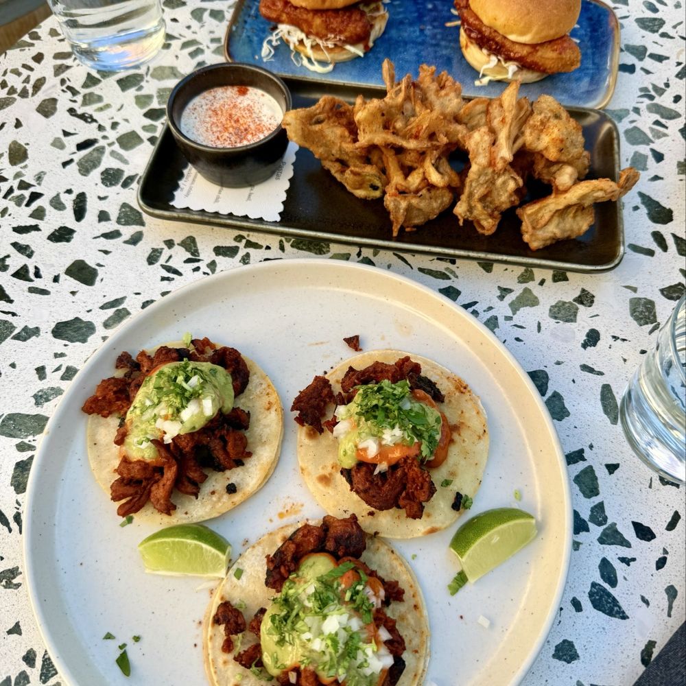 Twelvemonth - Al Pastor Tacos, Crispy Maitake Mushrooms, Korean Fried Chicken Sliders - Vegan Near Me - Burlingame, California Twelvemonth - Al Pastor Tacos, Crispy Maitake Mushrooms, Korean Fried Chicken Sliders - Vegan Near Me - Burlingame, California