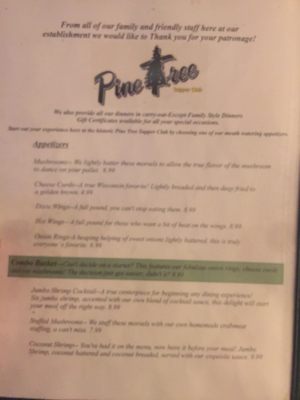 Menu photo 7 Pine Tree Supper Club New London, WI Menu photo 7 Pine Tree Supper Club New London, WI