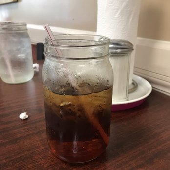 Compadres Texas Cafe - Large mason jar sweet tea....yessss - Tex-Mex Near Me - OakRidge North, Texas