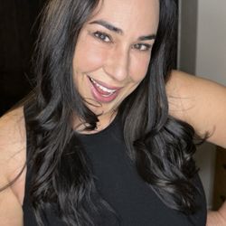Drybar - Rancho Cucamonga - My hair when I got home the 1st time. I needed tight curls with lots of hairspray to last this is what they did