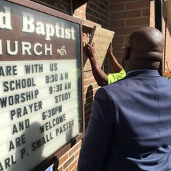 Second Baptist Church - Second Corner stone installed