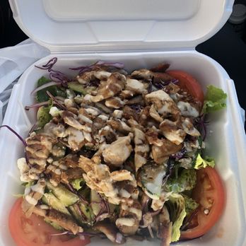 Suri's Mediterranean - Greek salad with chicken - Mediterranean Near Me - Reno, Nevada Suri's Mediterranean - Greek salad with chicken - Mediterranean Near Me - Reno, Nevada