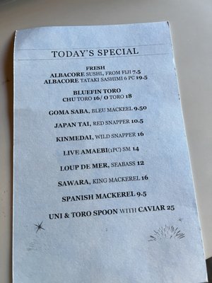 Menu photo 1 Tokyo Sushi Valencia, CA