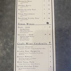 Wild Texas Wines - List as of 10-20-23