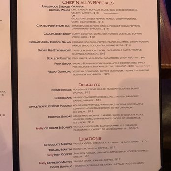 Firefly Grill - Menu - Steakhouses Near Me - Effingham, Illinois Firefly Grill - Menu - Steakhouses Near Me - Effingham, Illinois