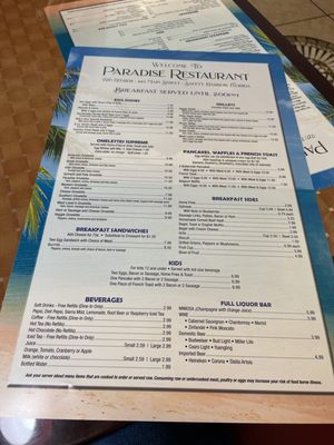 Menu photo 3 Paradise Restaurant Safety Harbor, FL Menu photo 3 Paradise Restaurant Safety Harbor, FL