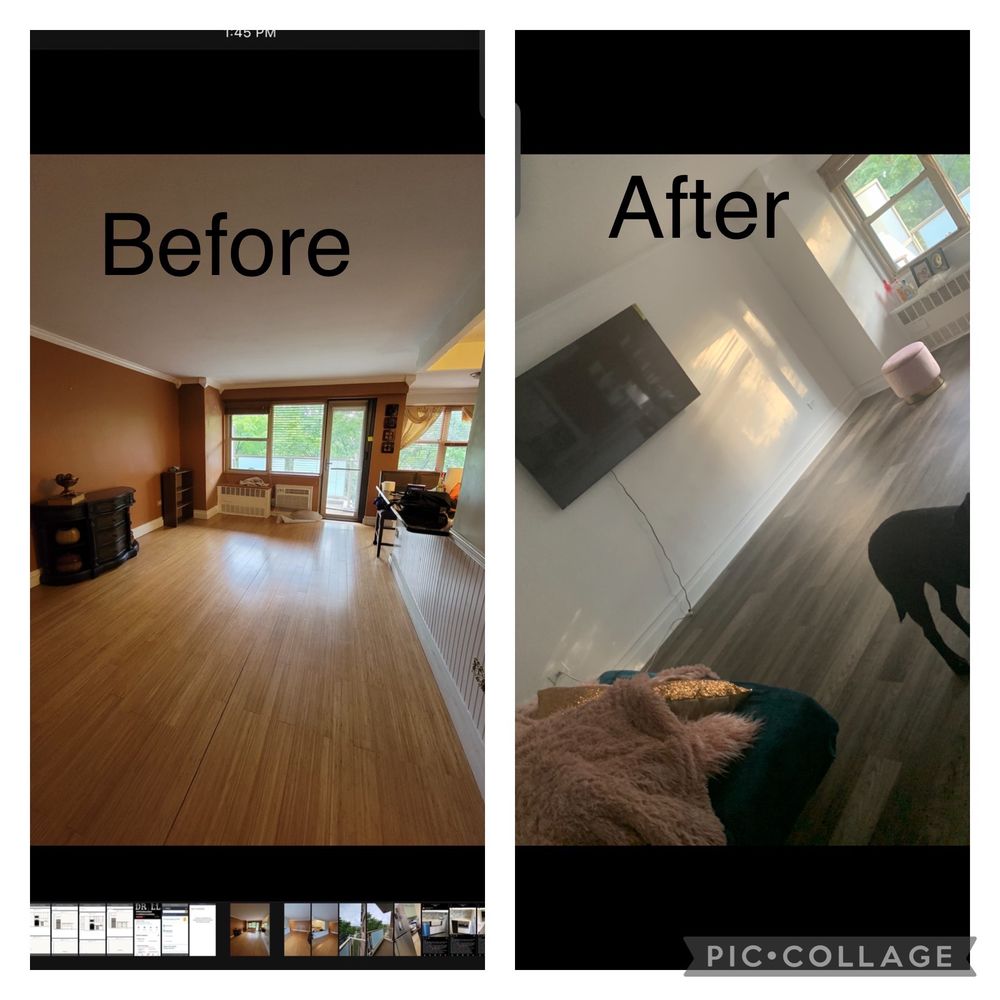 Cedeno Contracting - Before and after living room - General Contractors Near Me Cedeno Contracting - Before and after living room - General Contractors Near Me