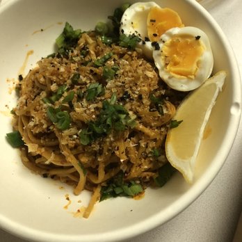 Mahi’ai Table - Spicy Garlic Noodles with Eggs - Cocktail Bars Near Me - Kapolei, Hawaii Mahi’ai Table - Spicy Garlic Noodles with Eggs - Cocktail Bars Near Me - Kapolei, Hawaii