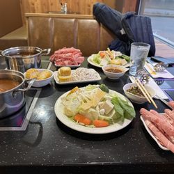 Double 10 Mini Hot Pot - Hot pot. Added corn. Beef.