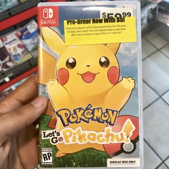 Gamestop - Pokémon: Let's Go, Pikachu! Display Box. - Videos & Video Game Rental Near Me - Pembroke Pines, Florida