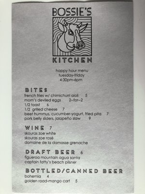 Menu photo 6 Bossie's Kitchen Santa Barbara, CA