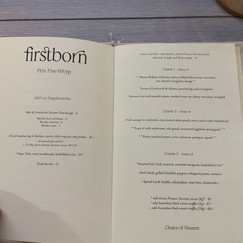 Firstborn - Regular menu - Chinese Near Me - Los Angeles, California