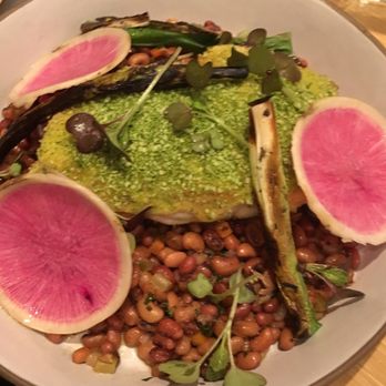 Stoke - Fish with red beans - New American Near Me - Charlotte, North Carolina Stoke - Fish with red beans - New American Near Me - Charlotte, North Carolina